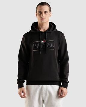 tommy hilfiger Regular Fit Logo Print Hooded Sweatshirt-picture-25