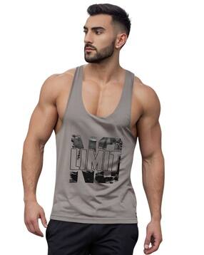 looks united Men Printed Scoop-Neck Vest-picture-14