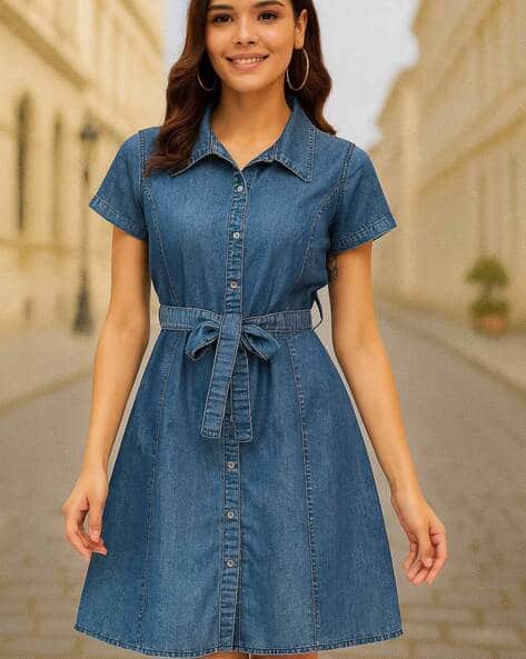 Women A-Line Knee Length Dress