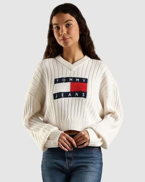 tommy hilfiger Logo Print Crew Neck Pullover-picture-13