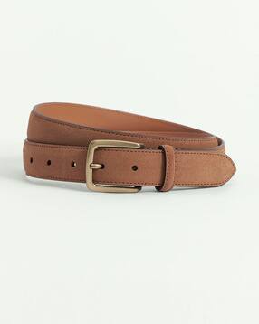 brooks brothers Leather Belt with Buckle Closure-picture-22