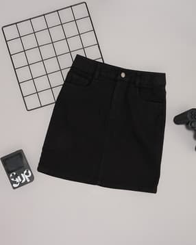 pantaloons junior Girls A-Line Skirt with Flap Pockets-picture-17
