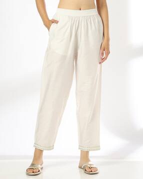 avaasa mix n' match Women Straight Fit Pants with Insert Pockets-picture-25
