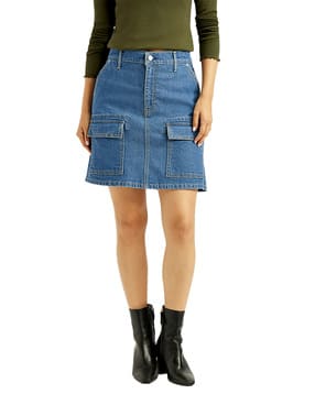 levi's Women Mid-Rise Straight Skirt-picture-18