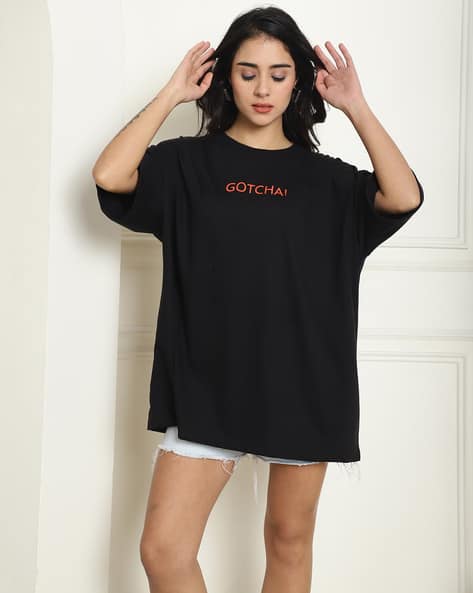 TROMKO Women Typographic Print Regular Fit T-Shirt