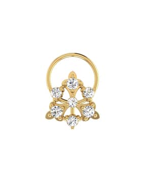 avsar Women Yellow Gold Gauri Nosepin AVN072YB-picture-27