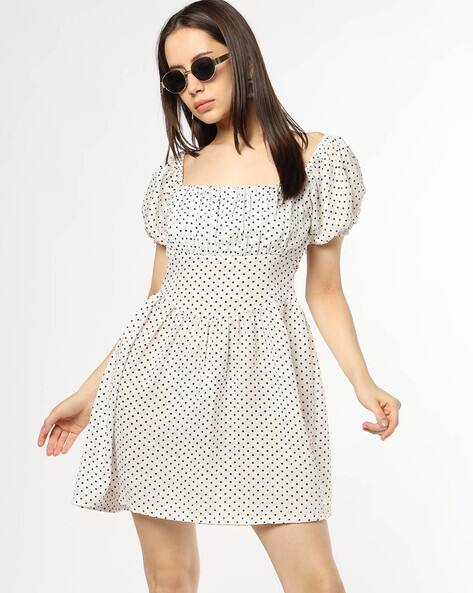 Fyre Rose Women Polka-Dot Print Fit & Flare Dress