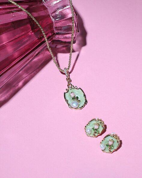 Sohi Women Ethnic Stone Jewellery Set