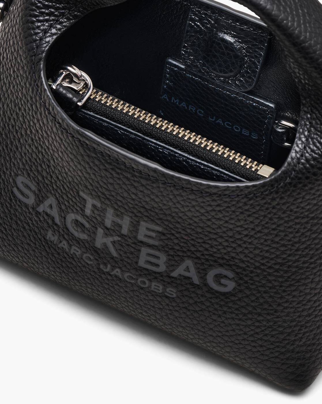 Buy MARC JACOBS The Micro Crossbody Leather Sack Bag | Black Color