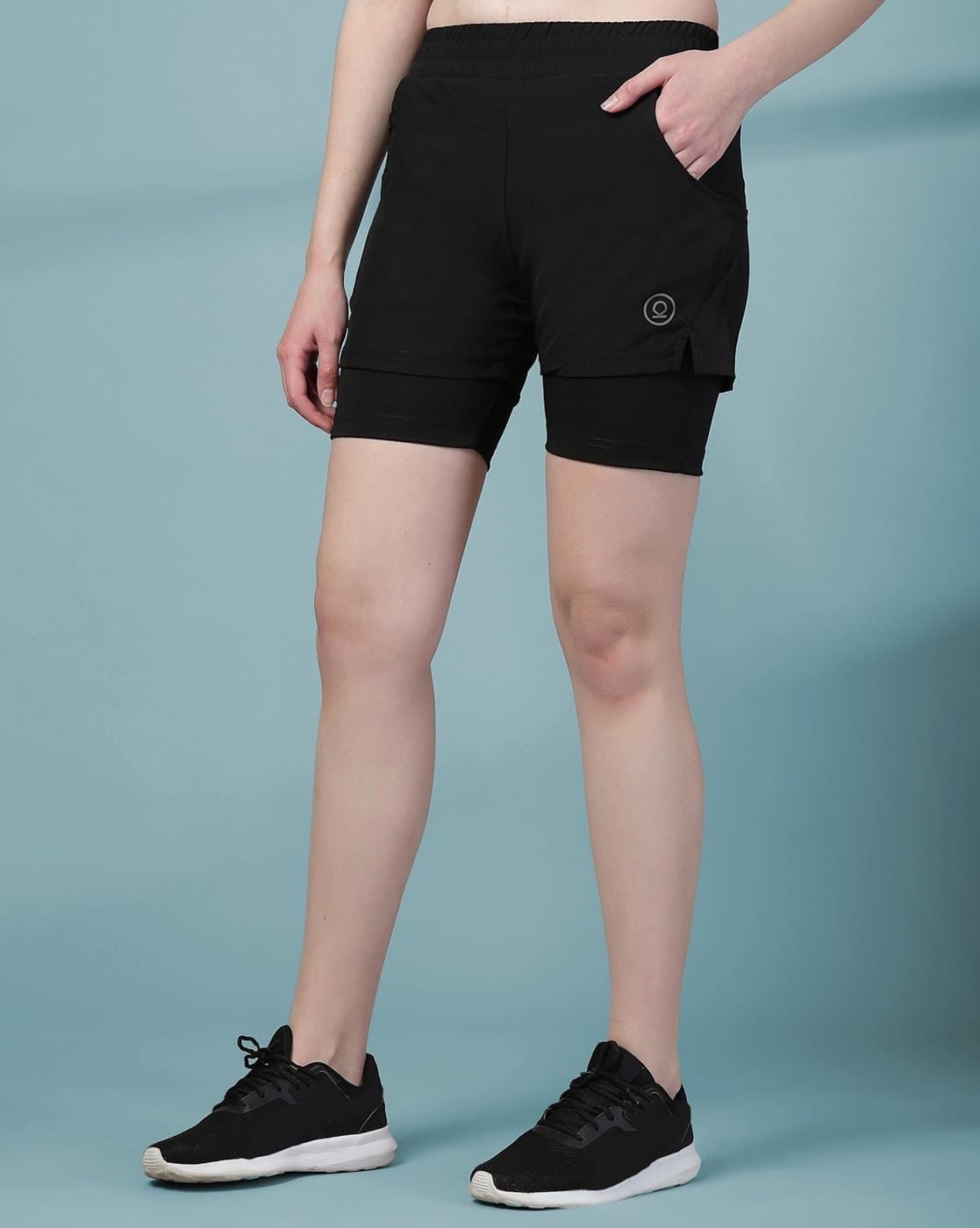 Buy Black Shorts for Women by Chkokko Online