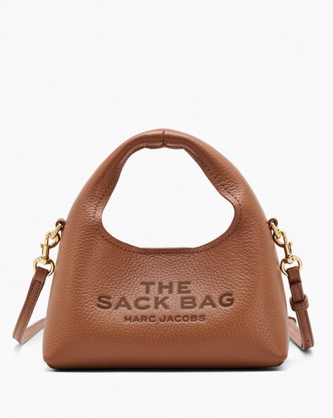 Buy MARC JACOBS The Micro Crossbody Leather Sack Bag | Brown Color