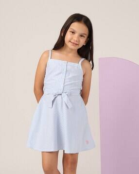 u.s. polo assn. Girls Stripe A-line Dress-picture-13