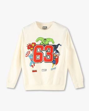kb team spirit Boys Avengers Print Regular Fit Round-Neck Sweatshirt-picture-37