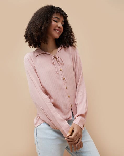 Fame forever by lifestyle Women Regular Fit Top with Button Closure