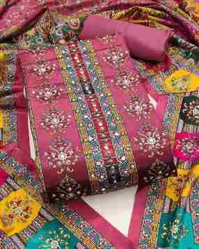 svaraa Women Floral Print Unstitched Dress Material-picture-22