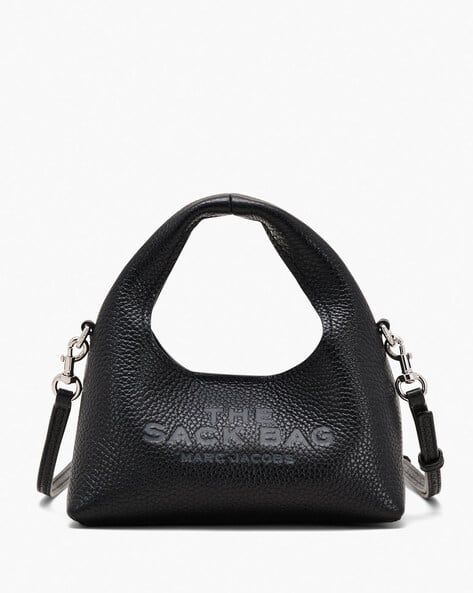 Buy MARC JACOBS The Micro Crossbody Leather Sack Bag | Black Color