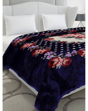 monte carlo 117 GSM Floral Print Double Blanket-picture-16