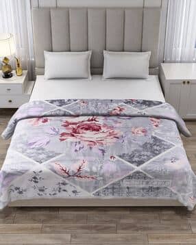 monte carlo 290 GSM Floral Print Double Blanket-picture-45