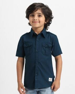 nauti nati Boys Collar Regular Fit Shirt-picture-28