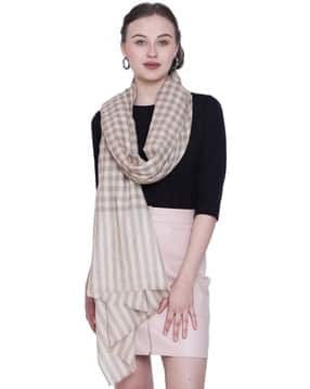 swi stylish Women Ethnic Checks Stole-picture-48