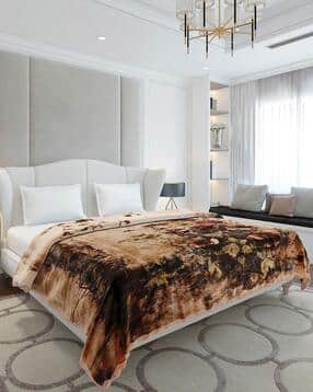 monte carlo 290 GSM Floral Print Double Blanket-picture-34