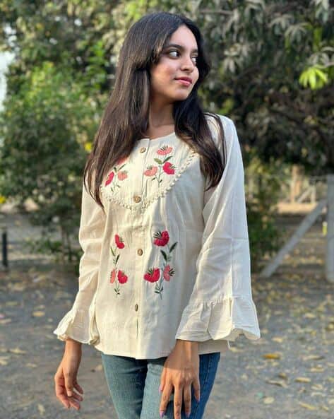 Nyrika Women Embroidery Relaxed Fit Tunic