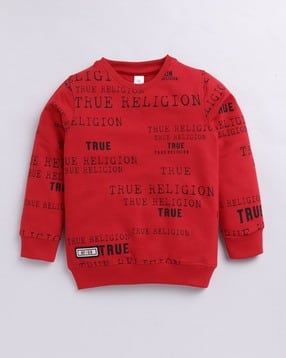 giniekids Boys Typographic Regular Fit Sweatshirt-picture-44