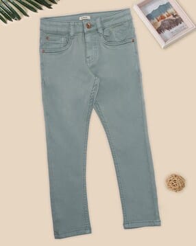 pantaloons junior Boys Light Wash Slim Jeans-picture-10