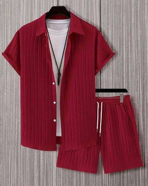 NEONOMAD Men Polyester Shirt Shorts