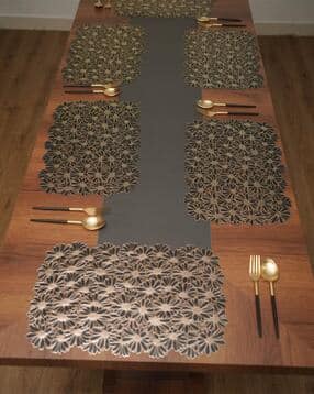 vivaluxora  Sunflower Metallic Table Mats -picture-17