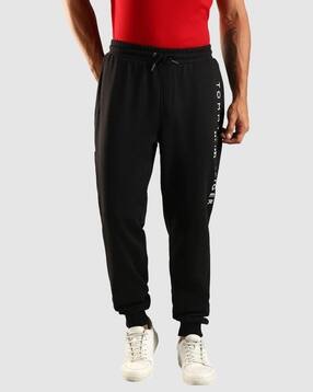 mid rise logo print joggers