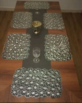 vivaluxora  Sunflower Metallic Table Mats -picture-42