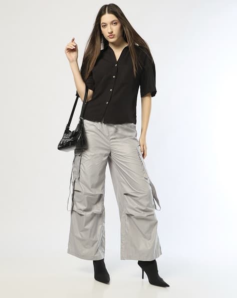Fyre Rose Women Wide-Leg Cargo Pants