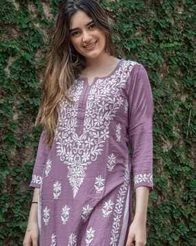 nyrika Women Embroidered Straight Kurti-picture-38