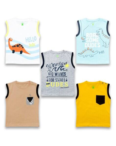 Pixie N Prince Graphic T-Shirt Pack Of 5