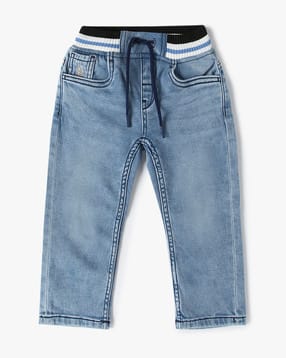 u.s. polo assn. Boys Lightly Washed Cotton Regular Fit Jeans-picture-11