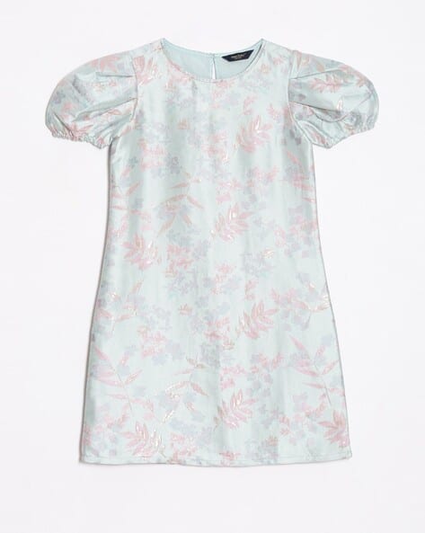 ALLEN SOLLY Girls Printed A-Line Dress
