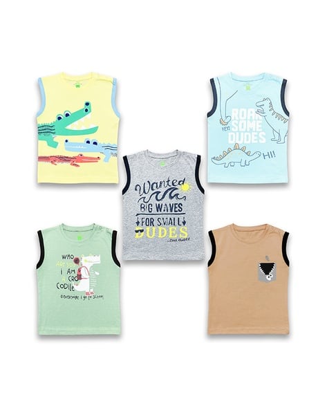 Pixie N Prince Graphic T-Shirt Pack Of 5