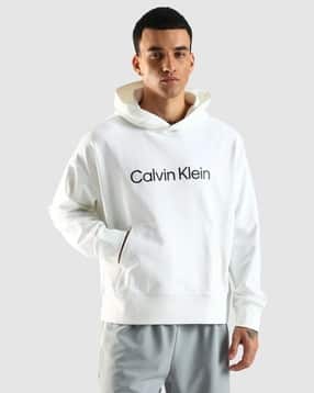 calvin klein jeans Men Typographic Print Relaxed Fit Hoodie-picture-20