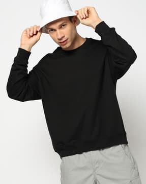 Buy Black Sweatshirt & Hoodies for Men by YOUSTA Online | Ajio.com