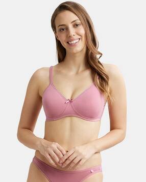 Wirefree Non Padded Super Combed Cotton Everyday Bra with Concealed Shaper Panel-1722