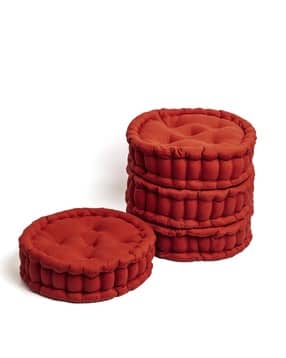 skanda fab Pack of 4 Round Floor Cushions -picture-36