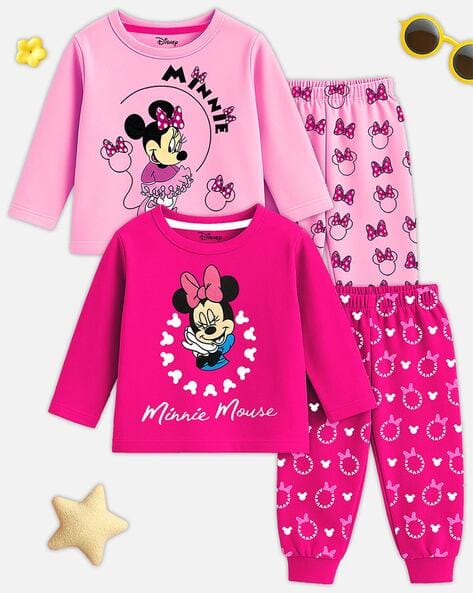 Kuchipoo Girls Pack of 2 Printed Pants with Tops