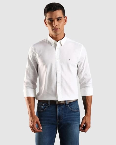 TOMMY HILFIGER Self-Design Regular Fit Shirt