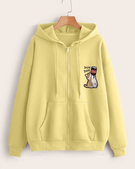 Fyre Rose Women Regular Fit Hoodie with Kangaroo Pocket