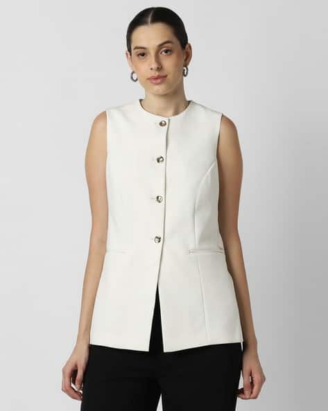 VAN HEUSEN Women Slim Fit Waistcoat