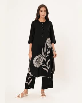 rangmanch by pantaloons Women Floral Print A-Line Kurta-picture-32