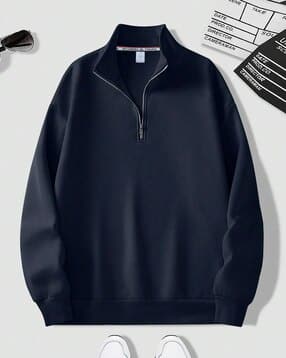 fashion and youth Men Regular Fit Sweatshirt with Half Zip-Closure-picture-48