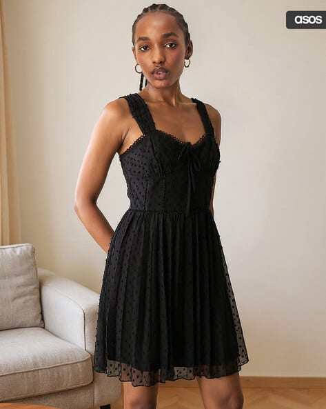 black mini tutu dress Clara Milkmaid main image 1