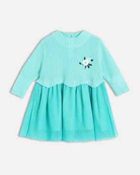 mini klub Girls Embroidered A-Line Dress-picture-34